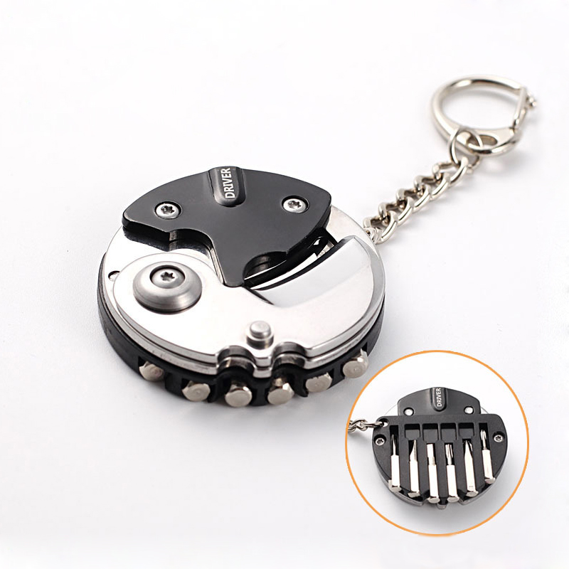 Edc Carry Pocket Knife - Porte-clés multifonctionnel avec couteau à monnaie,