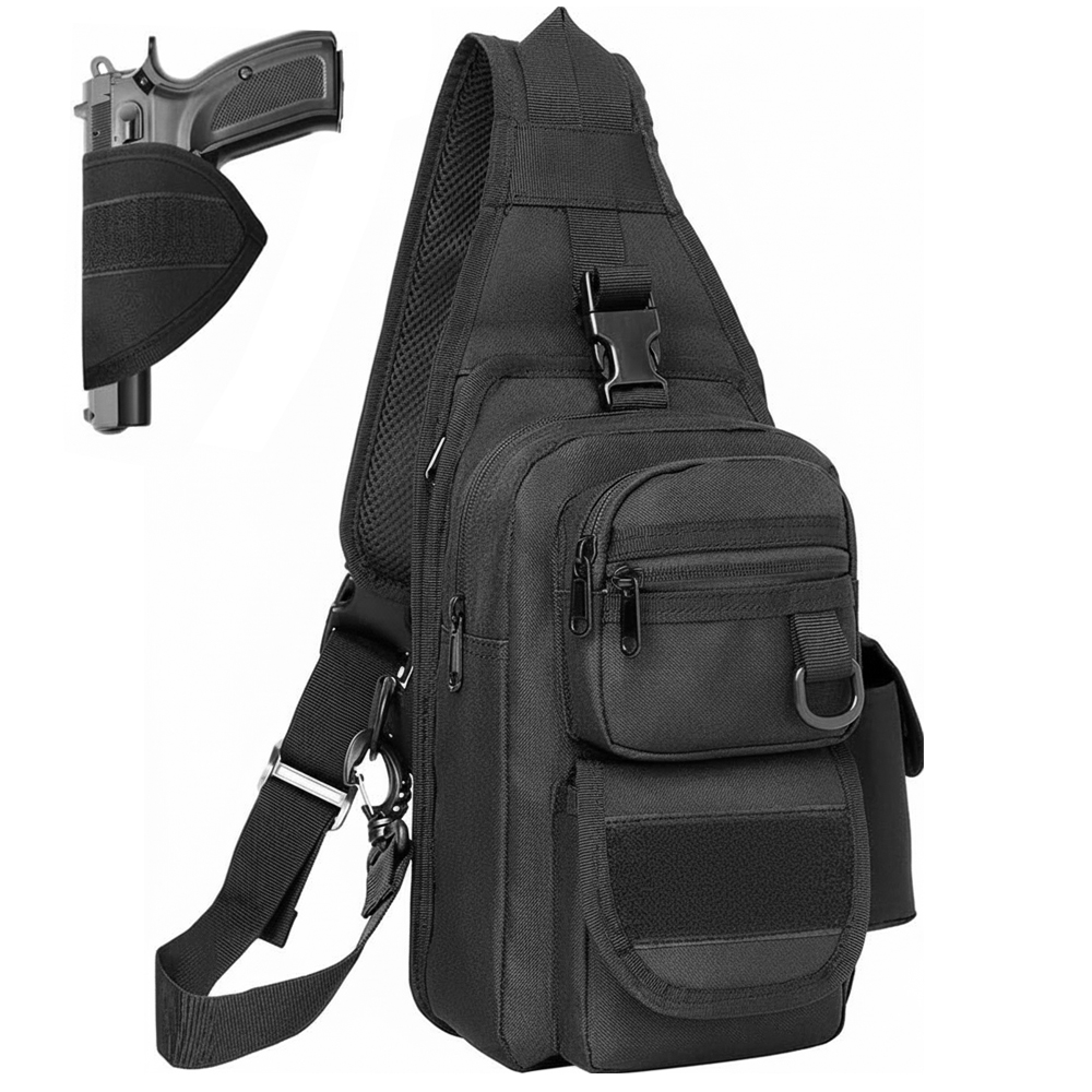 Edc Concealed Carry Sling Bag - Sac de transport dissimulé pour pistolet,